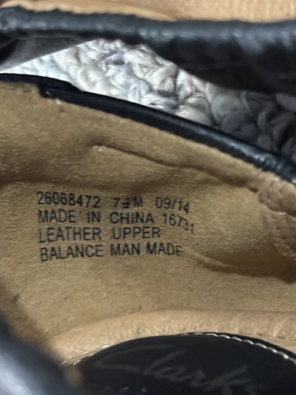 Clarks Artisan Black Ballet Flat Size 7.5 M